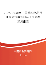 2025-2031年中國塑料制品行業(yè)發(fā)展深度調(diào)研與未來趨勢預(yù)測報告