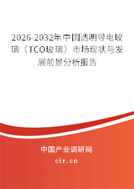 2026-2032年中國(guó)透明導(dǎo)電玻璃（TCO玻璃）市場(chǎng)現(xiàn)狀與發(fā)展前景分析報(bào)告