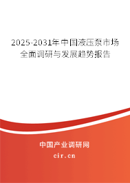 2025-2031年中國液壓泵市場全面調(diào)研與發(fā)展趨勢報(bào)告