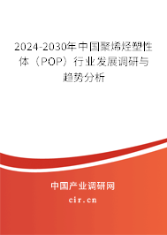 2024-2030年中國聚烯烴塑性體（POP）行業(yè)發(fā)展調(diào)研與趨勢分析