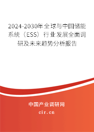 2024-2030年全球與中國(guó)儲(chǔ)能系統(tǒng)（ESS）行業(yè)發(fā)展全面調(diào)研及未來(lái)趨勢(shì)分析報(bào)告