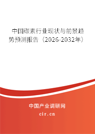 中國碳素行業(yè)現狀與前景趨勢預測報告（2026-2032年）