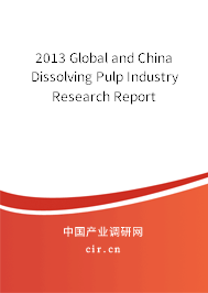 2013 Global and China Dissolving Pulp Industry Research Report 2013 Global and China Dissolving Pulp Industry Research Report