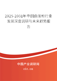 2025-2031年中國自發(fā)粉行業(yè)發(fā)展深度調(diào)研與未來趨勢(shì)報(bào)告