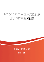 2026-2032年中國分流板發(fā)展現(xiàn)狀與前景趨勢報告