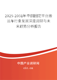 2025-2031年中國(guó)固定平臺(tái)搬運(yùn)車(chē)行業(yè)發(fā)展深度調(diào)研與未來(lái)趨勢(shì)分析報(bào)告