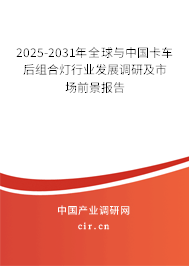 2025-2031年全球與中國卡車后組合燈行業(yè)發(fā)展調(diào)研及市場前景報告