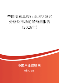中國吡氟草胺行業(yè)現(xiàn)狀研究分析及市場前景預測報告（2026年）