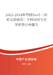 2025-2031年中國SaaS（軟件運(yùn)營服務(wù)）市場調(diào)研與前景趨勢分析報(bào)告