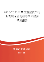 2025-2031年中國(guó)重型貨車(chē)行業(yè)發(fā)展深度調(diào)研與未來(lái)趨勢(shì)預(yù)測(cè)報(bào)告