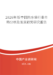 2026年版中國(guó)熱水袋行業(yè)市場(chǎng)分析及發(fā)展趨勢(shì)研究報(bào)告