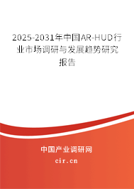 2025-2031年中國(guó)AR-HUD行業(yè)市場(chǎng)調(diào)研與發(fā)展趨勢(shì)研究報(bào)告