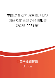 中國混合動力汽車市場現狀調研及前景趨勢預測報告（2025-2031年）