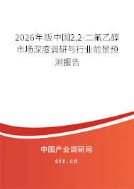 2026年版中國2,2-二氟乙醇市場深度調(diào)研與行業(yè)前景預(yù)測報(bào)告