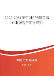 2025-2031年中國(guó)PPR抗菌管行業(yè)研究與前景趨勢(shì)