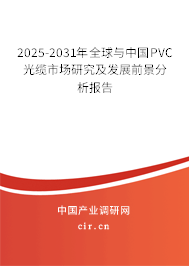 2025-2031年全球與中國(guó)PVC光纜市場(chǎng)研究及發(fā)展前景分析報(bào)告