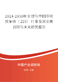 2024-2030年全球與中國(guó)零排放車輛（ZEV）行業(yè)發(fā)展全面調(diào)研與未來(lái)趨勢(shì)報(bào)告