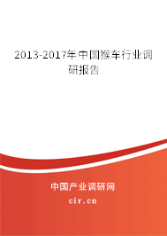 2013-2017年中國猴車行業(yè)調(diào)研報告