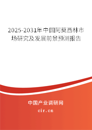 2025-2031年中國(guó)阿莫西林市場(chǎng)研究及發(fā)展前景預(yù)測(cè)報(bào)告
