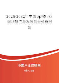 2026-2032年中國pp棉行業(yè)現(xiàn)狀研究與發(fā)展前景分析報告