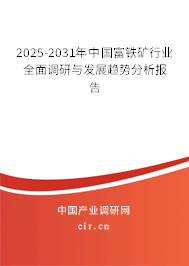 2025-2031年中國富鐵礦行業(yè)全面調(diào)研與發(fā)展趨勢分析報告