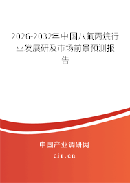 2026-2032年中國(guó)八氟丙烷行業(yè)發(fā)展研及市場(chǎng)前景預(yù)測(cè)報(bào)告