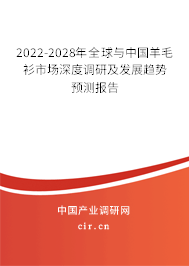 2022-2028年全球與中國羊毛衫市場深度調(diào)研及發(fā)展趨勢預(yù)測報(bào)告