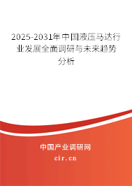 2025-2031年中國液壓馬達行業(yè)發(fā)展全面調(diào)研與未來趨勢分析
