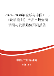 2024-2030年全球與中國BFS（吹填密封）產品市場全面調研與發(fā)展趨勢預測報告