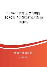 2026-2032年全球與中國SOFC市場調研及行業(yè)前景預測報告