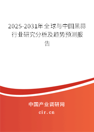 2025-2031年全球與中國黑蒜行業(yè)研究分析及趨勢(shì)預(yù)測(cè)報(bào)告