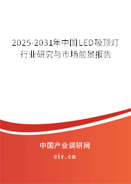 2025-2031年中國LED吸頂燈行業(yè)研究與市場前景報告