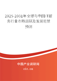 2025-2031年全球與中國IT服務行業(yè)市場調(diào)研及發(fā)展前景預測