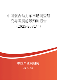 中國(guó)混合動(dòng)力車(chē)市場(chǎng)調(diào)查研究與發(fā)展前景預(yù)測(cè)報(bào)告（2025-2031年）