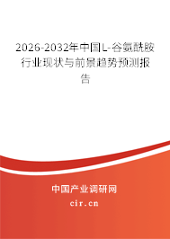 2026-2032年中國L-谷氨酰胺行業(yè)現(xiàn)狀與前景趨勢預測報告