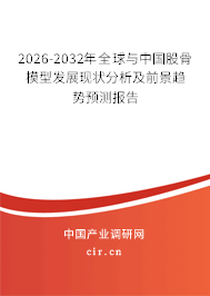 2026-2032年全球與中國股骨模型發(fā)展現(xiàn)狀分析及前景趨勢預(yù)測報告