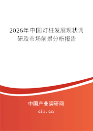 2026年中國(guó)燈柱發(fā)展現(xiàn)狀調(diào)研及市場(chǎng)前景分析報(bào)告
