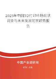 2025年中國3D打印市場現(xiàn)狀調(diào)查與未來發(fā)展前景趨勢報告 2025年中國3D打印市場現(xiàn)狀調(diào)查與未來發(fā)展前景趨勢報告