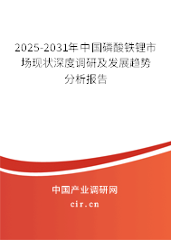 2025-2031年中國磷酸鐵鋰市場(chǎng)現(xiàn)狀深度調(diào)研及發(fā)展趨勢(shì)分析報(bào)告