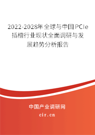 2022-2028年全球與中國PCIe插槽行業(yè)現(xiàn)狀全面調(diào)研與發(fā)展趨勢分析報告