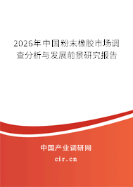 2026年中國粉末橡膠市場調查分析與發(fā)展前景研究報告