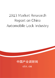 2013 Market Research Report on China Automobile Lock Industry