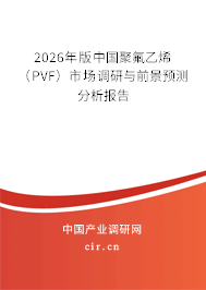 2026年版中國聚氟乙烯(PVF)市場調(diào)研與前景預(yù)測分析報(bào)告 2026年版中國聚氟乙烯(PVF)市場調(diào)研與前景預(yù)測分析報(bào)告