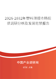 2026-2032年塑料薄膜市場現(xiàn)狀調(diào)研分析及發(fā)展前景報告