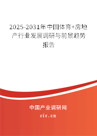 2025-2031年中國體育+房地產(chǎn)行業(yè)發(fā)展調(diào)研與前景趨勢報告