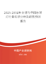 2025-2031年全球與中國水景燈行業(yè)現(xiàn)狀分析及趨勢預(yù)測報(bào)告