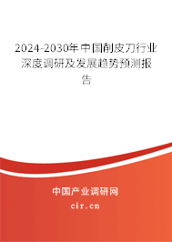 2024-2030年中國(guó)削皮刀行業(yè)深度調(diào)研及發(fā)展趨勢(shì)預(yù)測(cè)報(bào)告