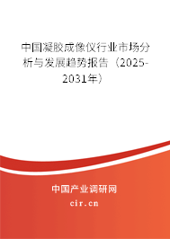 中國凝膠成像儀行業(yè)市場分析與發(fā)展趨勢報告（2025-2031年）