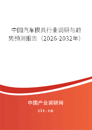 中國汽車模具行業(yè)調(diào)研與趨勢預(yù)測報(bào)告（2026-2032年）