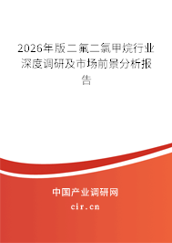 2026年版二氟二氯甲烷行業(yè)深度調(diào)研及市場前景分析報告 2026年版二氟二氯甲烷行業(yè)深度調(diào)研及市場前景分析報告